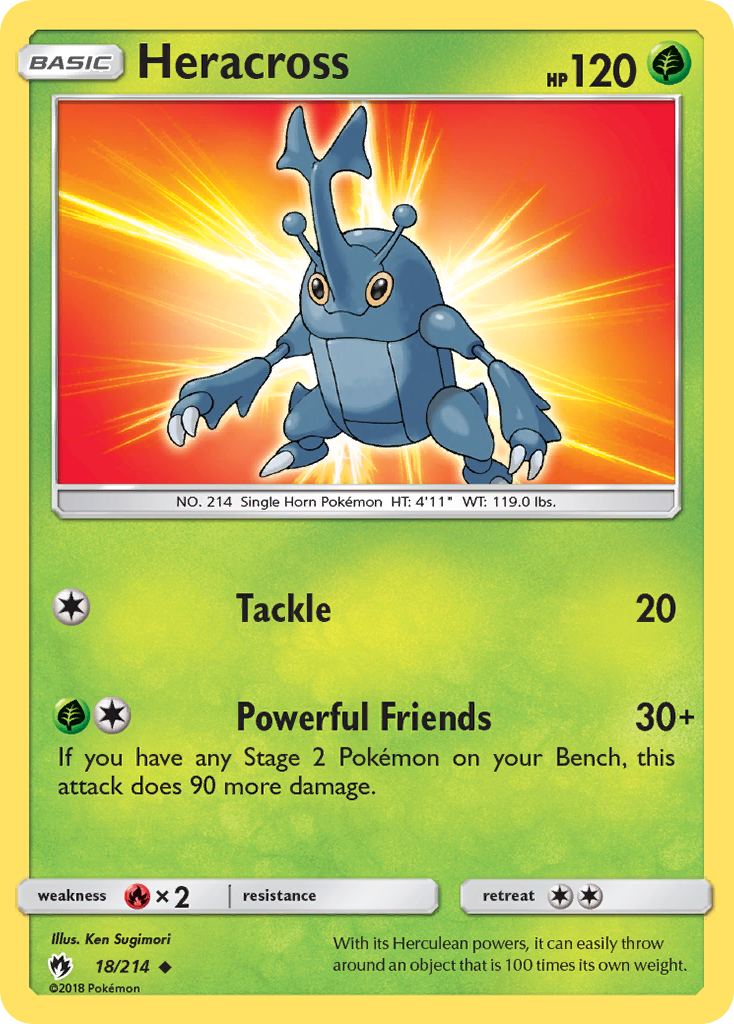 Heracross — SM - Lost Thunder #18/214