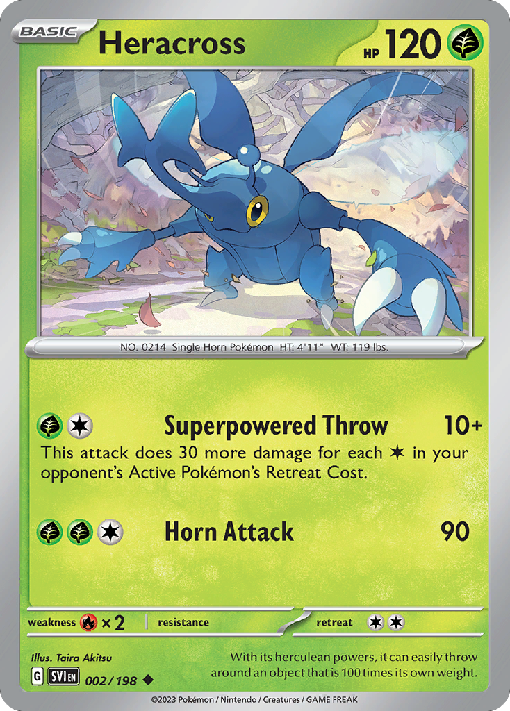 Heracross — SV01: Scarlet & Violet Base Set #002/198