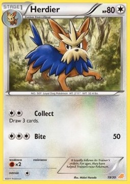 Herdier — BW Trainer Kit: Excadrill & Zoroark #19/30
