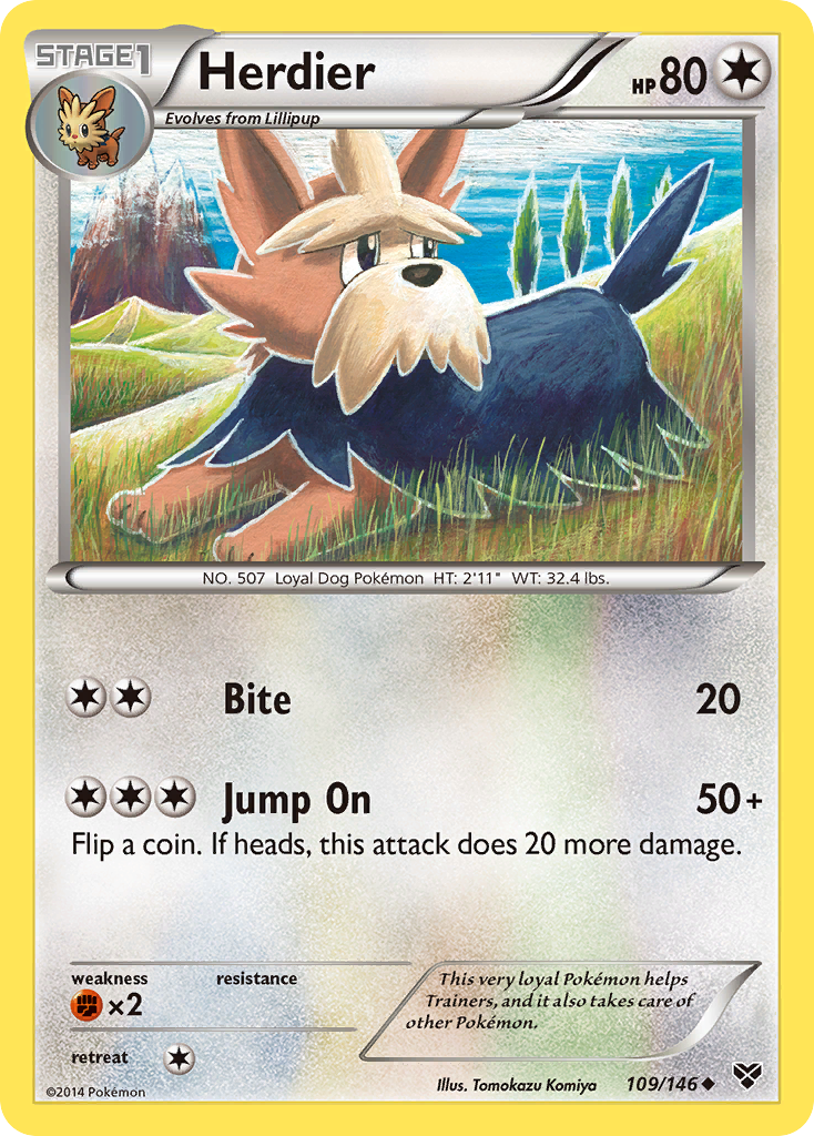 Herdier — XY Base Set #109/146
