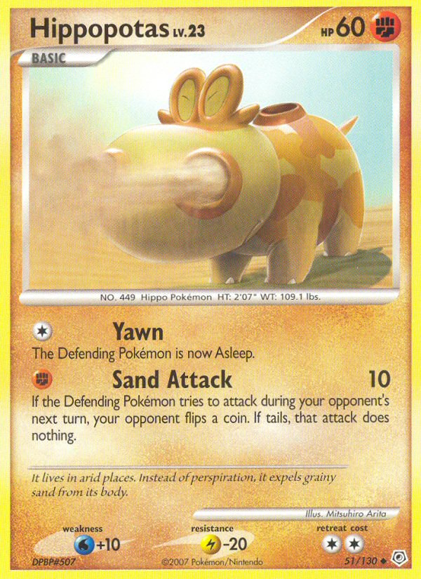 Hippopotas — Diamond and Pearl #51/130