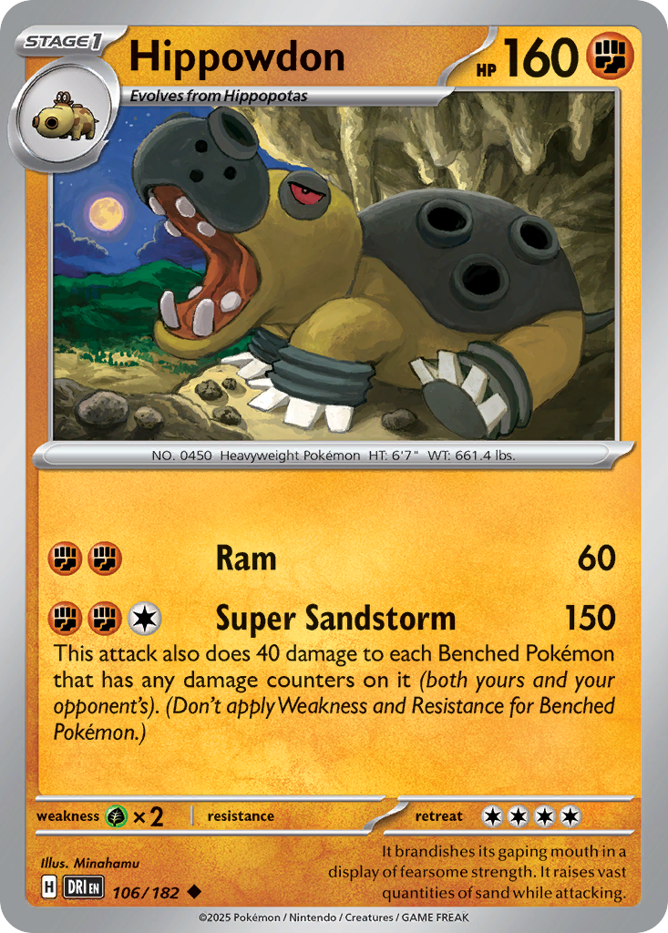 Hippowdon — SV10: Destined Rivals #106/182