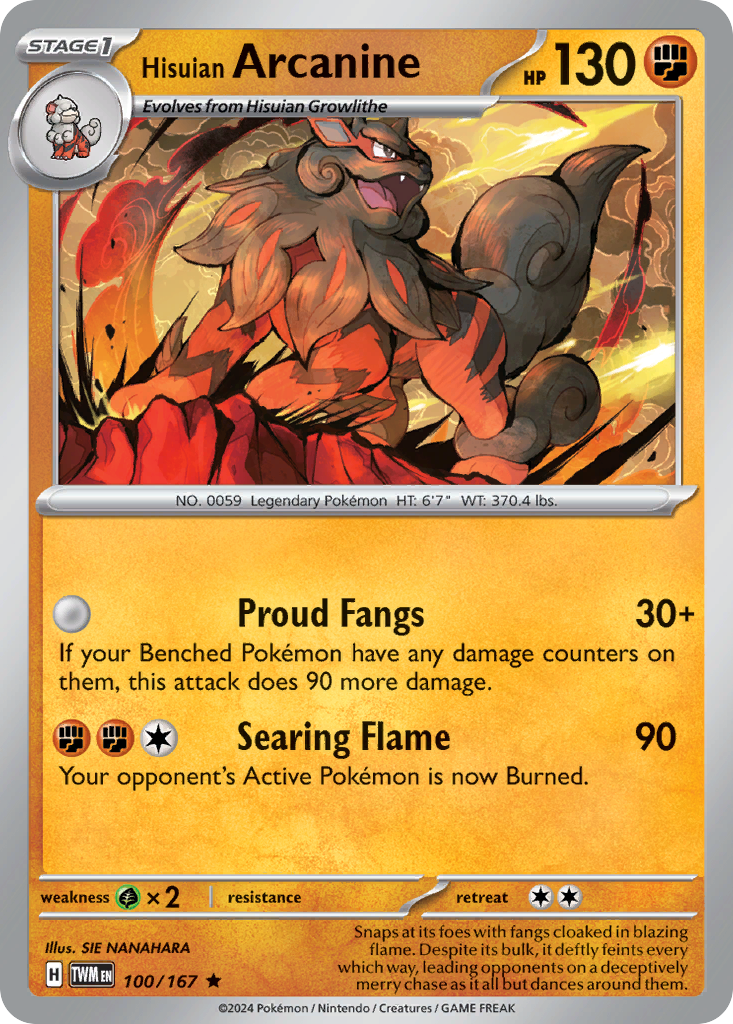 Hisuian Arcanine — Blister Exclusives #100/167