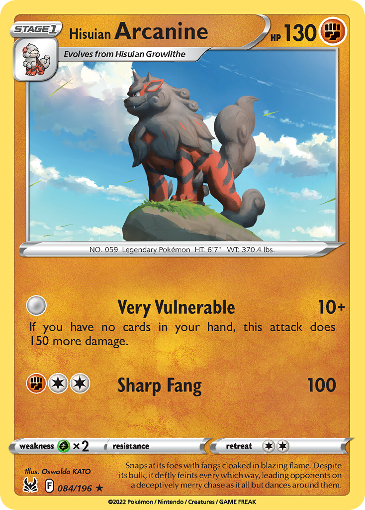 Hisuian Arcanine — Deck Exclusives #084/196