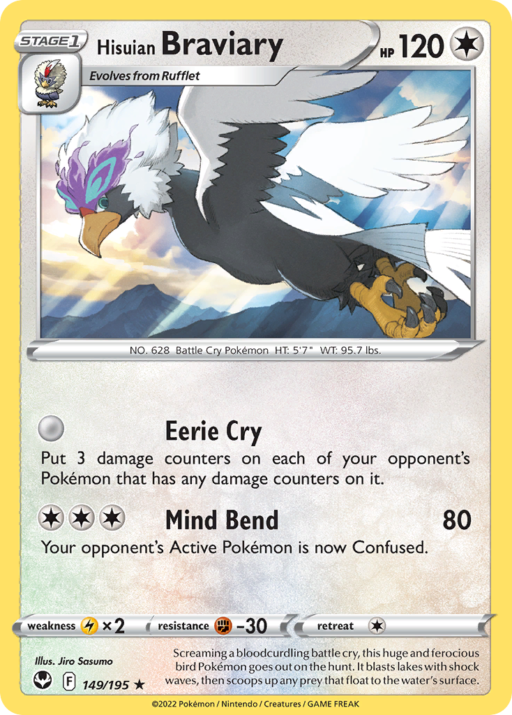 Hisuian Braviary — SWSH12: Silver Tempest #149/195
