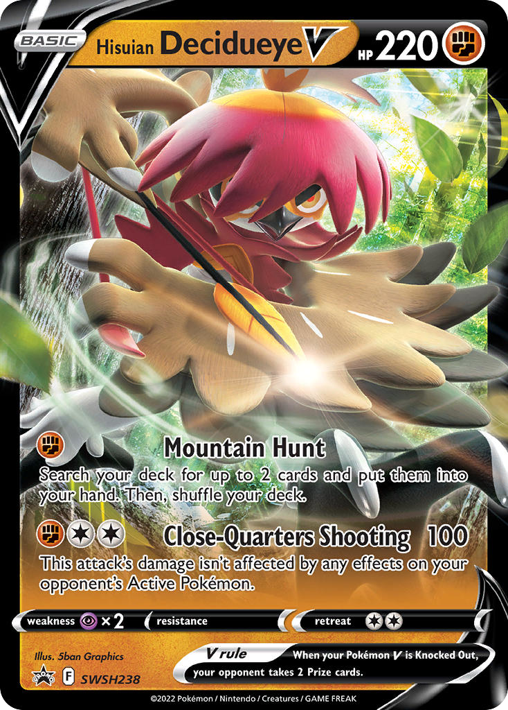 Hisuian Decidueye V — SWSH: Sword & Shield Promo Cards #SWSH238