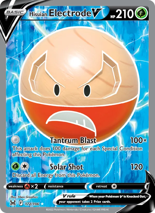 Hisuian Electrode V (Full Art) — SWSH11: Lost Origin #172/196