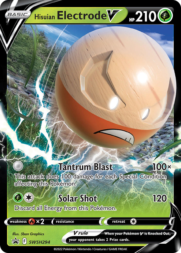 Hisuian Electrode V — SWSH: Sword & Shield Promo Cards #SWSH294
