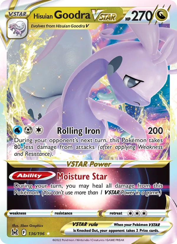 Hisuian Goodra VSTAR — SWSH11: Lost Origin #136/196