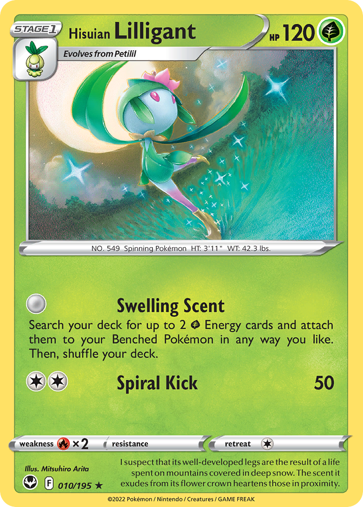 Hisuian Lilligant — SWSH12: Silver Tempest #010/195