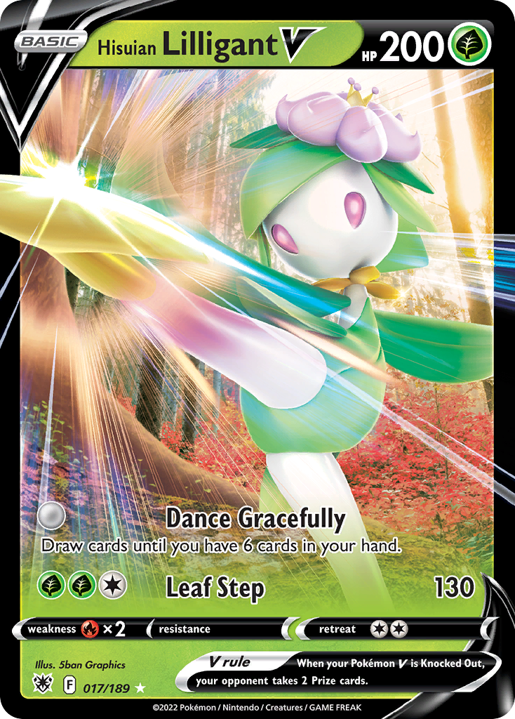 Hisuian Lilligant V — SWSH10: Astral Radiance #017/189