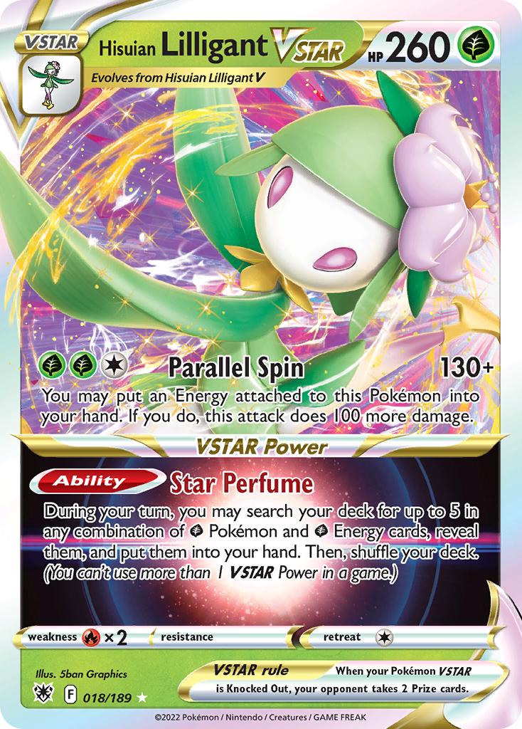 Hisuian Lilligant VSTAR — SWSH10: Astral Radiance #018/189