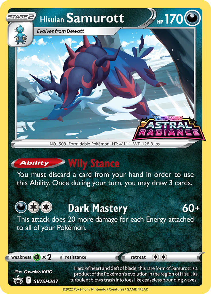 Hisuian Samurott — SWSH: Sword & Shield Promo Cards #SWSH207