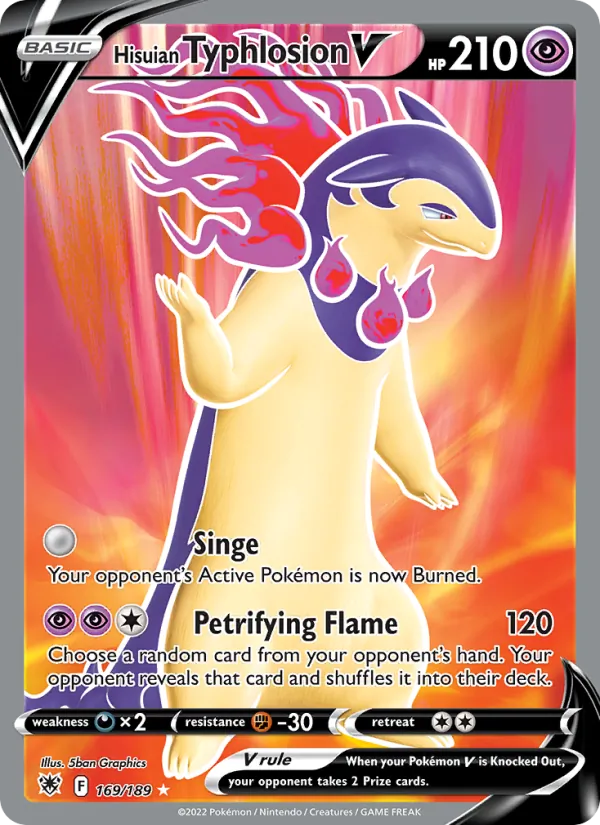 Hisuian Typhlosion V (Full Art) — SWSH10: Astral Radiance #169/189