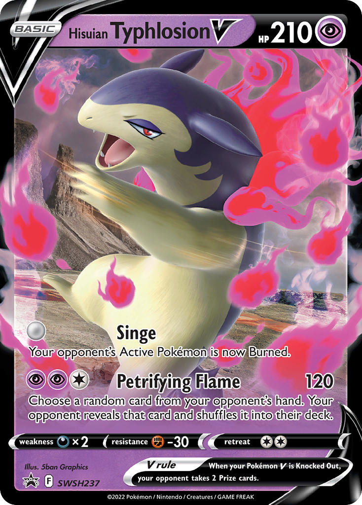 Hisuian Typhlosion V — SWSH: Sword & Shield Promo Cards #SWSH237