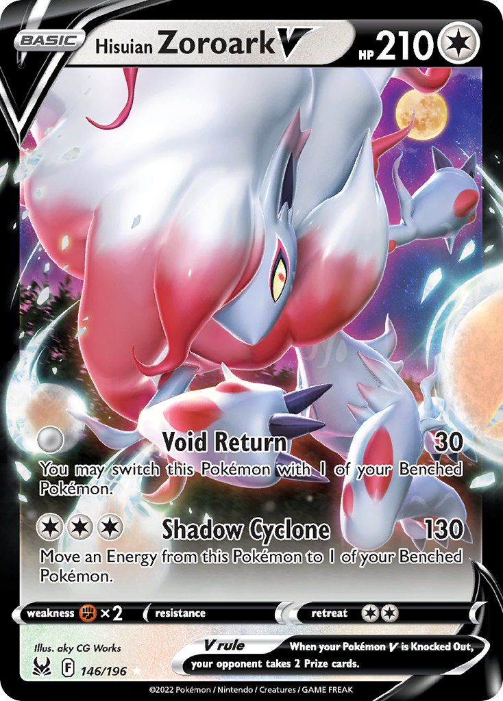 Hisuian Zoroark V — SWSH11: Lost Origin #146/196