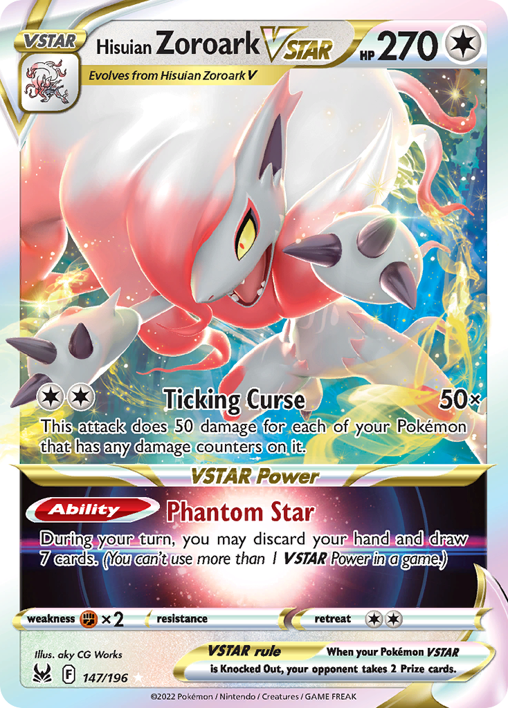 Hisuian Zoroark VSTAR — Prize Pack Series Cards #147/196