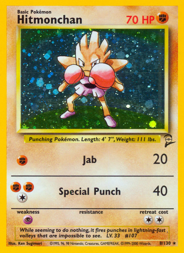 Hitmonchan — Base Set 2 #008/130
