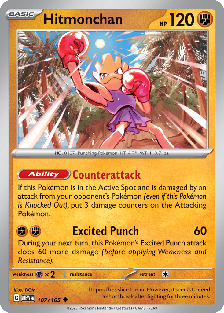 Hitmonchan — SV: Scarlet & Violet 151 #107/165