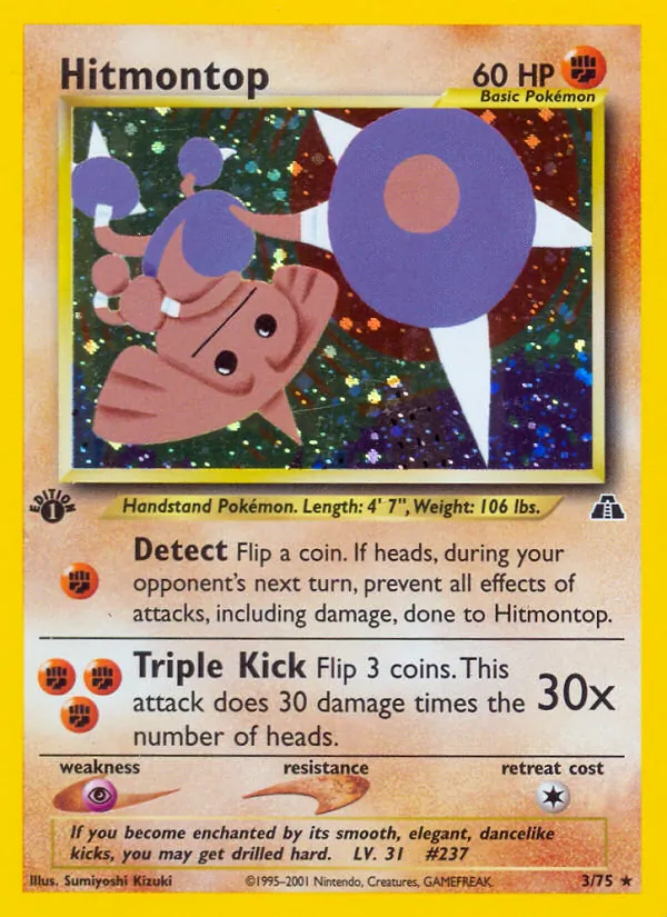 Hitmontop (3) — Neo Discovery #03/75