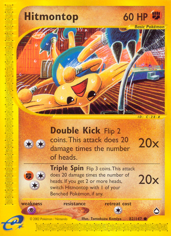 Hitmontop — Aquapolis #082/147