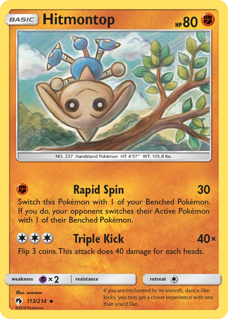 Hitmontop — SM - Lost Thunder #113/214