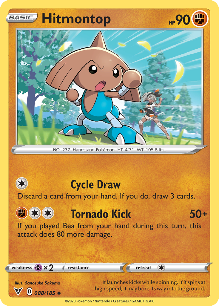 Hitmontop — SWSH04: Vivid Voltage #088/185