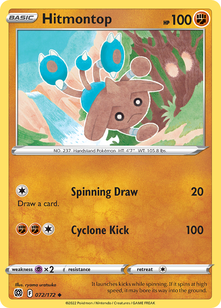 Hitmontop — SWSH09: Brilliant Stars #072/172