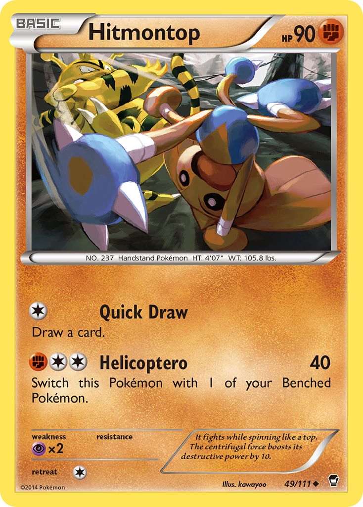 Hitmontop — XY - Furious Fists #49/111