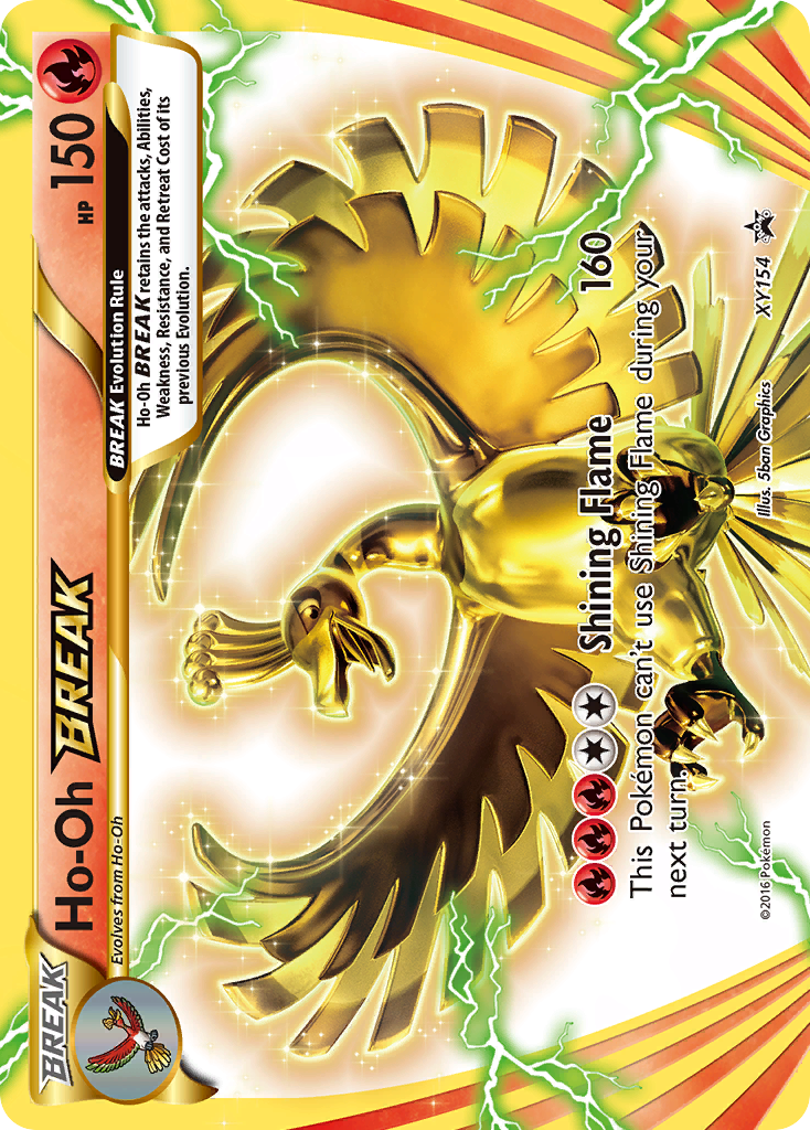Ho-Oh BREAK — Jumbo Cards #XY154