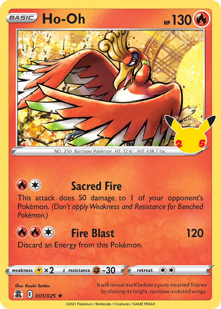 Ho-Oh — Celebrations #001/025