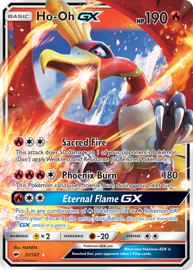 Ho-Oh GX — SM - Burning Shadows #21/147
