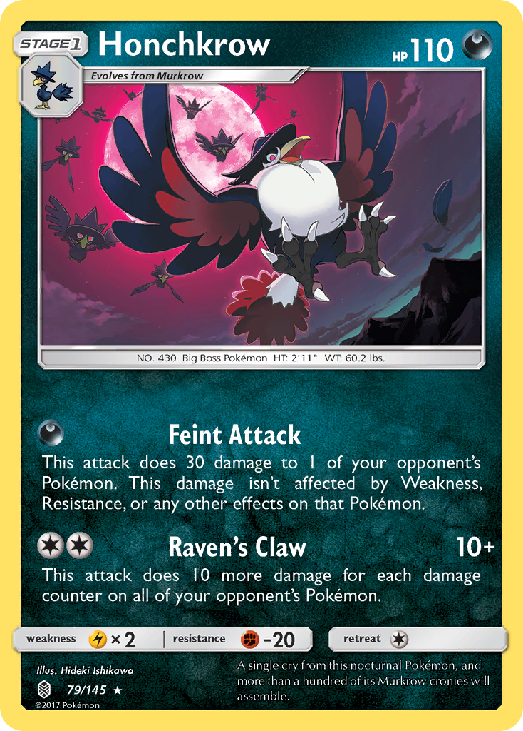 Honchkrow — SM - Guardians Rising #79/145