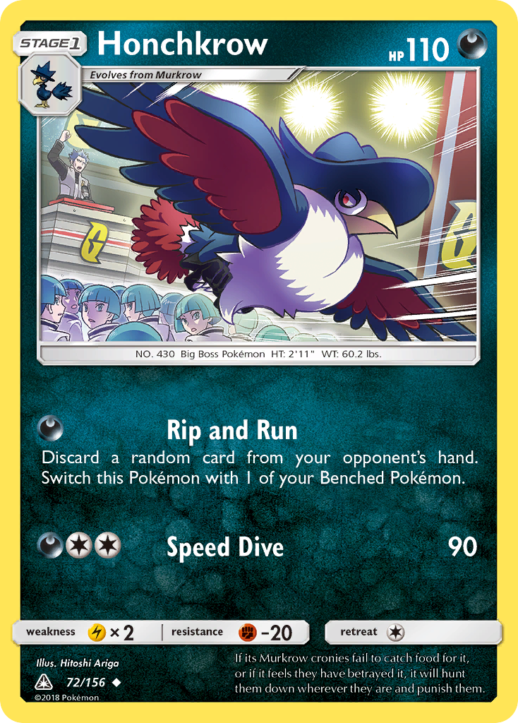 Honchkrow — SM - Ultra Prism #72/156