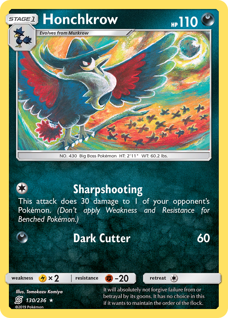 Honchkrow — SM - Unified Minds #130/236