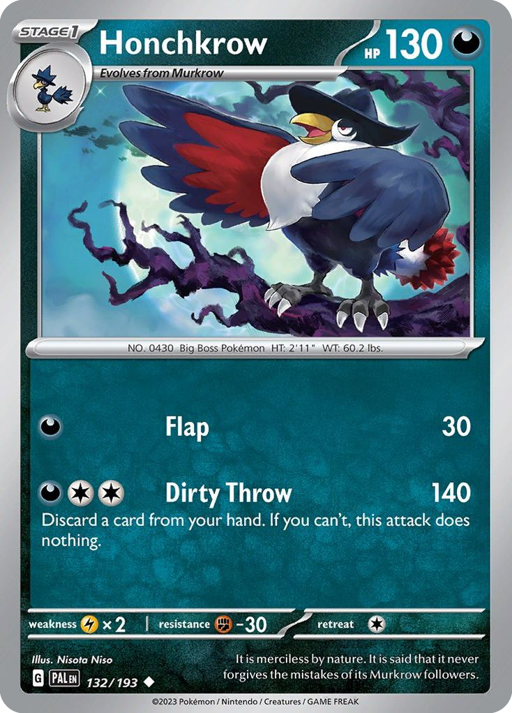 Honchkrow — SV02: Paldea Evolved #132/193