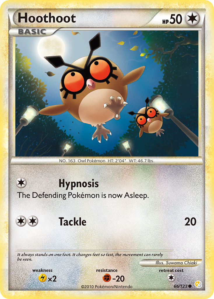 Hoothoot — HeartGold SoulSilver #66/123