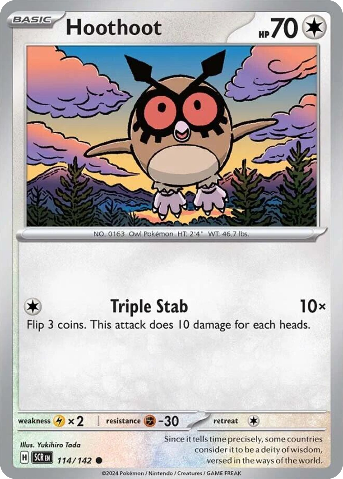 Hoothoot — SV07: Stellar Crown #114/142