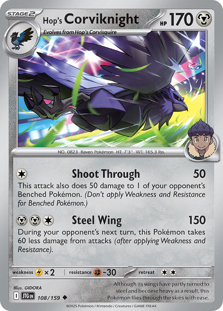 Hop's Corviknight — SV09: Journey Together #108/159