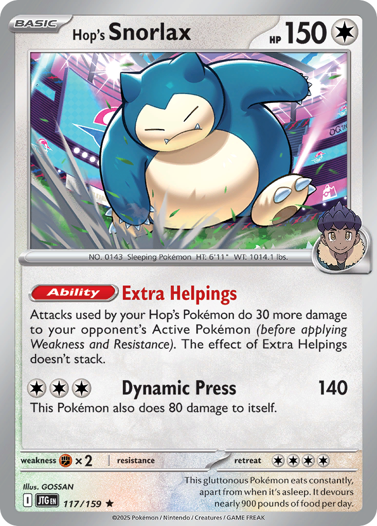 Hop's Snorlax — Miscellaneous Cards & Products #117/159
