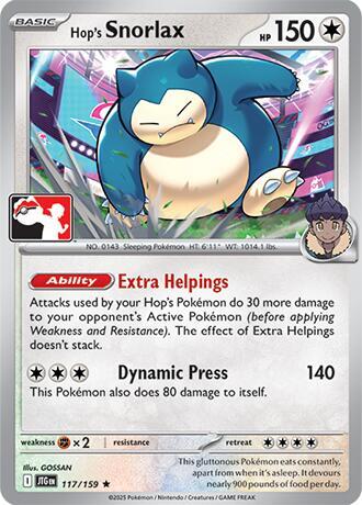 Hop's Snorlax — Prize Pack Series Cards #117/159