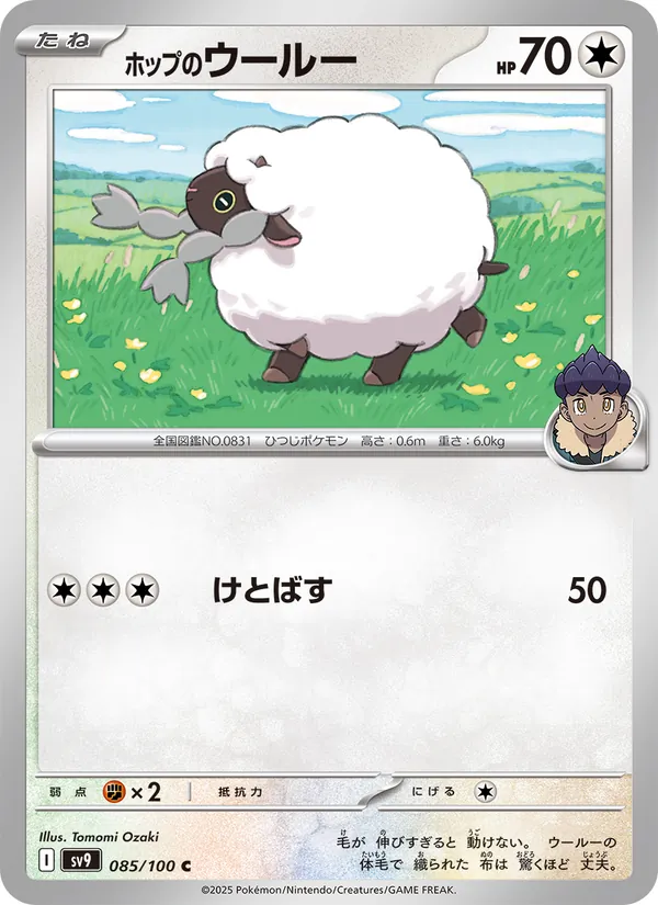 Hop's Wooloo — SV9: Battle Partners #085/100