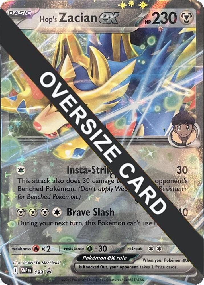 Hop's Zacian ex — Jumbo Cards #SVP193