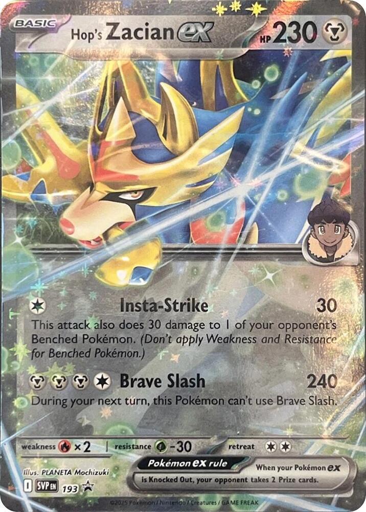 Hop's Zacian ex — SV: Scarlet & Violet Promo Cards #SVP193