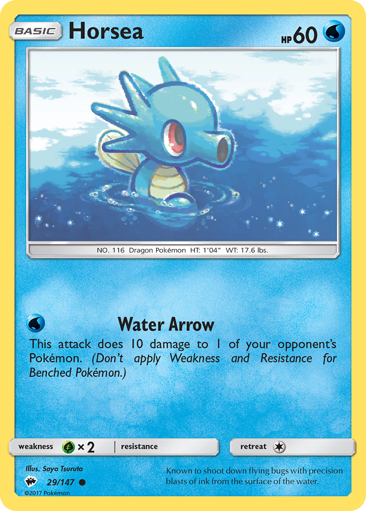 Horsea — SM - Burning Shadows #29/147
