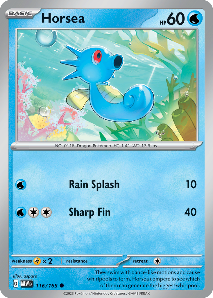 Horsea — SV: Scarlet & Violet 151 #116/165