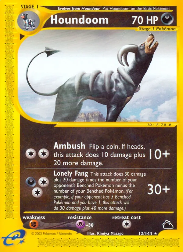 Houndoom (12) — Skyridge #012/144