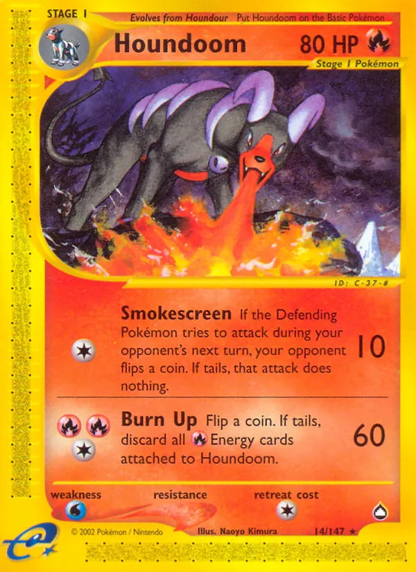 Houndoom (14) — Aquapolis #014/147