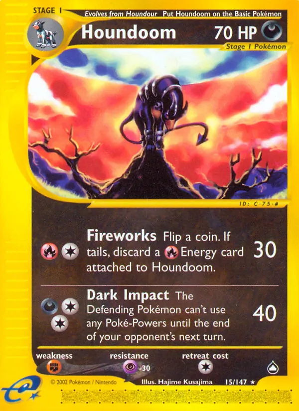 Houndoom (15) — Aquapolis #015/147