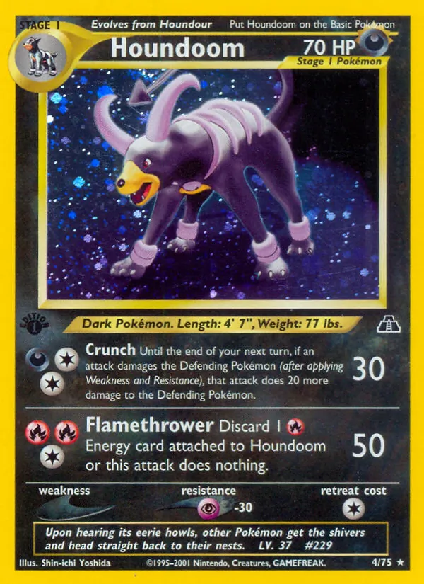 Houndoom (4) — Neo Discovery #04/75